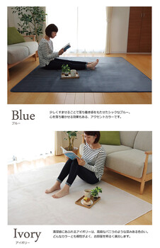 ラグ カーペット 約200×250cm 洗える 抗菌 防臭 無地 ピオニー 新生活 送料無料-8