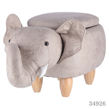 アニマルスツール 収納付き　サイ　ゾウ　ダイナソー 送料無料-1