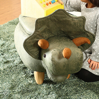 アニマルスツール 収納付き　サイ　ゾウ　ダイナソー 送料無料-7
