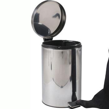 ステンレス ラウンド ペダルペール 12L 送料無料-2