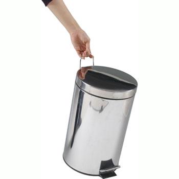 ステンレス ラウンド ペダルペール 12L 送料無料-3