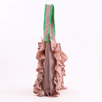 配色 フリルトートバッグ A4対応 定番 SMIRNASLI サミールナスリ 送料無料 即日発送-10