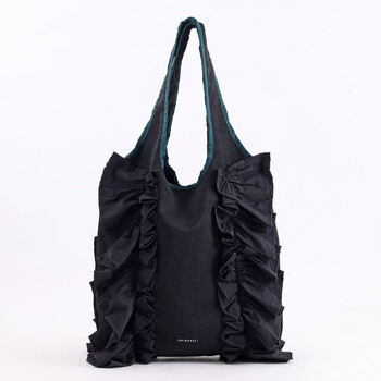 配色 フリルトートバッグ A4対応 定番 SMIRNASLI サミールナスリ 送料無料 即日発送-1