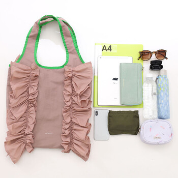 配色 フリルトートバッグ A4対応 定番 SMIRNASLI サミールナスリ 送料無料 即日発送-20