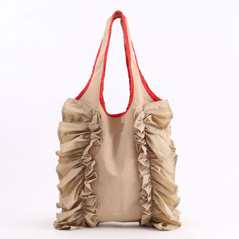 配色 フリルトートバッグ A4対応 定番 SMIRNASLI サミールナスリ 送料無料 即日発送-2