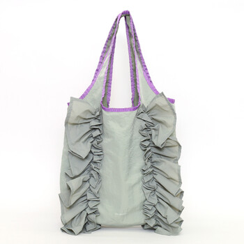 配色 フリルトートバッグ A4対応 定番 SMIRNASLI サミールナスリ 送料無料 即日発送-6