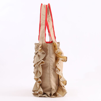 配色 フリルトートバッグ A4対応 定番 SMIRNASLI サミールナスリ 送料無料 即日発送-8