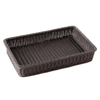 樹脂製 衣装盆 ライトブラウン ダークブラウン インテリア 室内備品 送料無料-1