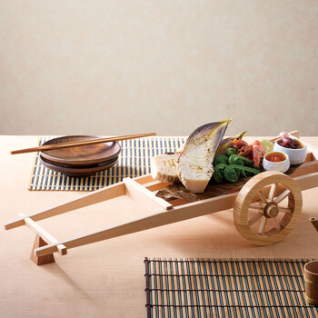 ミニ大八車 盛台 塗装付 日本製 送料無料-1