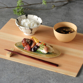 杉 板膳 楕円 日本製 送料無料-1