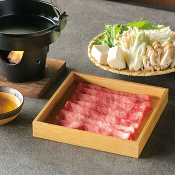 タモ正角料理箱 小 日本製 送料無料-1