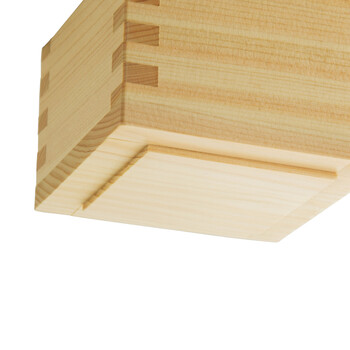 スタッキング檜 1 2合桝 塗装付 黒 3個セット 送料無料-3