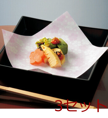 3寸 花小紋敷紙 100枚入 4柄 キッチン 日本製 3セット 送料無料-4