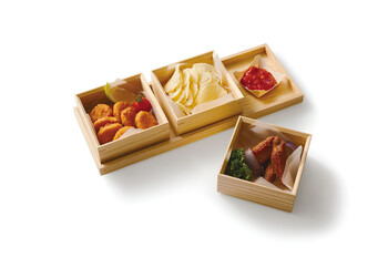 経木容器 ポプラ 角皿 100枚入 中 容器 パッケージ 送料無料-3