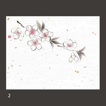 4×5寸花風情 無蛍光紙OPおもてなし懐敷手貼り 100枚入 9柄 キッチン 日本製 送料無料-1