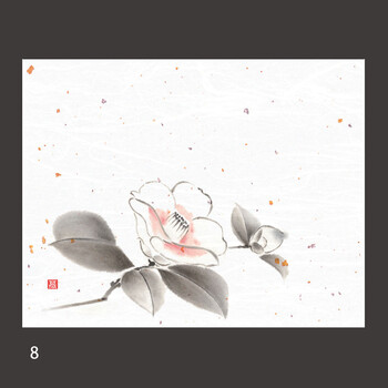 4×5寸花風情 無蛍光紙OPおもてなし懐敷手貼り 100枚入 9柄 キッチン 日本製 送料無料-7