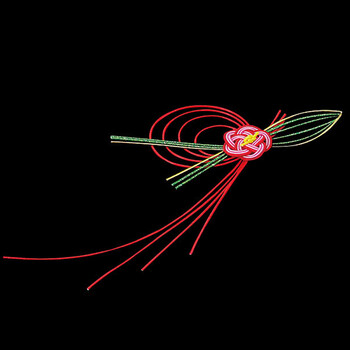 水引飾り両面テープ付 友禅 梅 100ヶ入 送料無料-1