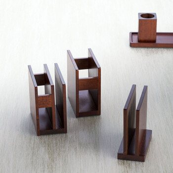 SC 木製ナプキン&メニュースタンド ブラウン ナチュラル 送料無料-4