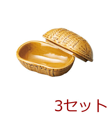 蓋付米俵珍味入 3セット 送料無料-1