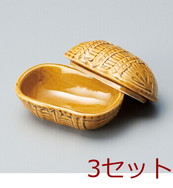 蓋付米俵珍味入 3セット 送料無料-3