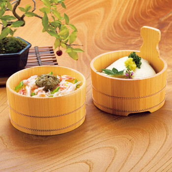 さわら京彩片手桶 特小 日本製 送料無料-1