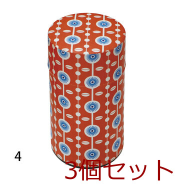 ぽッかん ファンタジー L 4柄展開 キッチン インテリア雑貨 お茶缶 日本製 3セット 送料無料-3