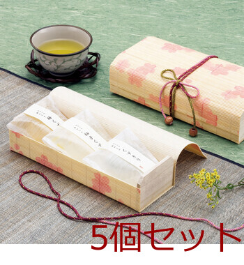 すだれ弁当 桜柄 大 桜雑貨 5セット 送料無料-1