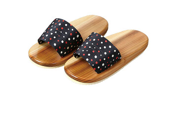 白木下駄 黒塗下駄 水玉 男性用 女性用 サンダル エクステリア雑貨 店舗備品 送料無料-2