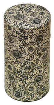 ぽッかん 美濃 L 藍市松 花雪輪 菊唐草 キッチン インテリア雑貨 お茶缶 日本製 mino 3個セット 送料無料-4