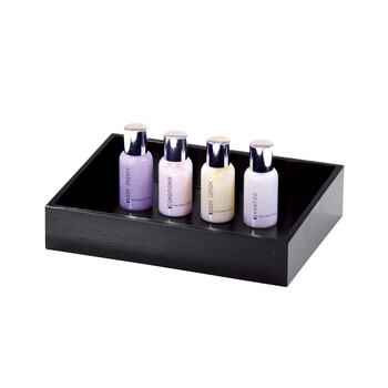 木製 WM アメニティボックス ブラウン ブラック インテリア 室内備品 日本製 送料無料-1