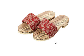 焼杉サンダル 麻の葉 男性用 女性用 エクステリア雑貨 店舗備品 送料無料-2