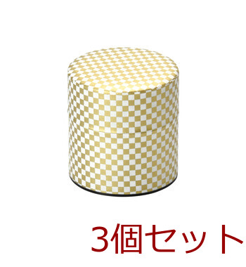 ぽッかん 絢爛 kenran S 市松 波 花 キッチン インテリア雑貨 お茶缶 日本製 3セット 送料無料-1
