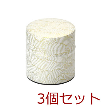 ぽッかん 絢爛 kenran S 市松 波 花 キッチン インテリア雑貨 お茶缶 日本製 3セット 送料無料-3