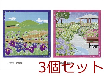 たまのお散歩 小風呂敷 日本の風景 猫 四季12柄 Cool Japan インテリア キッチン 日本製 3セット 送料無料-3