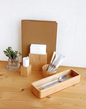 木製ピックスタンド キッチン インテリア雑貨 ステーショナリーにも最適 店舗用品にも 3個セット 送料無料-6