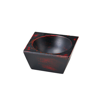 木製四角珍味入 根来 曙 キッチン 和食器 2セット 送料無料-1