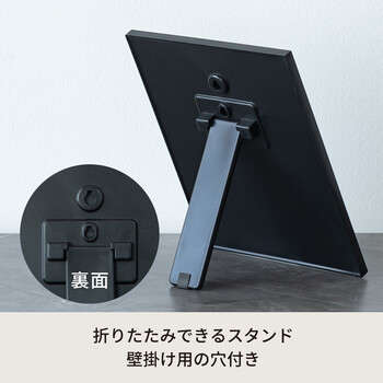 サイドフレーム卓上ミラーWILSON 木目 高級感 モダン メイク メンズ モダン 完成品 ひとり暮らし 送料無料-2