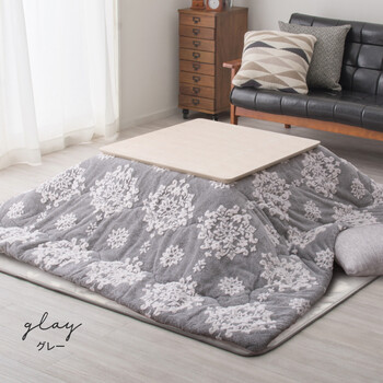 こたつ布団 約190×190cm 雪かわいい 姫系 北欧 リバーシブル シュシュ 送料無料-7