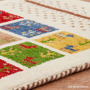 ラグ ギャッべ ラグ マット 約200×250cm GABBEH D19 羊毛 手織り 送料無料-2