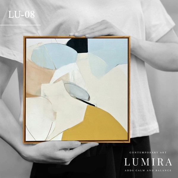 LUMIRA アートパネル 2枚1セット ミニマル モダン 北欧 インテリア ジャパンディ グレー ベージュ 送料無料-3
