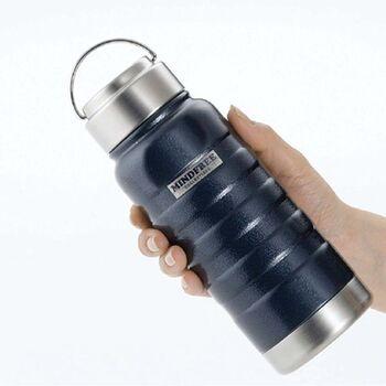 MINDFREEマインドフリーステンレスボトル550mlネイビー 送料無料 即日発送-5