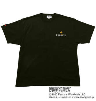 大きいサイズ 絡繰魂×PEANUTS スヌーピーコラボ半袖Tシャツ 3L 4L 5L 6L ブラック ラッピング可 送料無料 即日発送-1