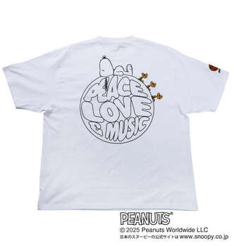 大きいサイズ FLAGSTAFF×PEANUTS スヌーピーコラボ半袖Tシャツ 3L 4L 5L 6L ホワイト ラッピング可 送料無料 即日発送-1