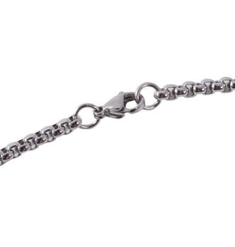 大きいサイズ ステンレススティール チェーン F シルバー ラッピング可 送料無料 即日発送-1