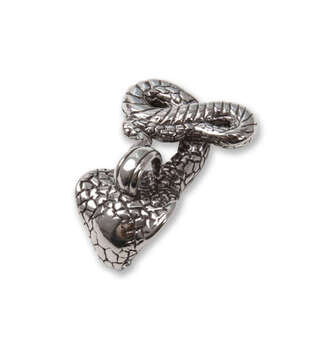 大きいサイズ ステンレススティールペンダントトップ F スネーク ラッピング可 送料無料 即日発送-2