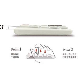 カシオ 人間工学電卓 右手用 JE 12D BK N ブラック 送料無料-1