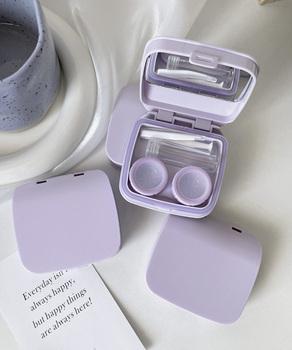 内鏡付きコンタクトレンズケースセット無地　コンタクトレンズボックス 5点セット 送料無料 即日発送-2