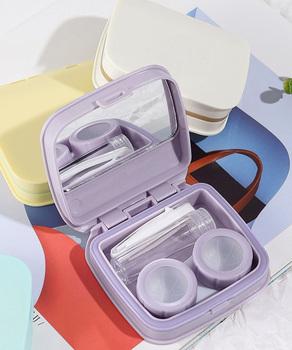 内鏡付きコンタクトレンズケースセット無地　コンタクトレンズボックス 5点セット 送料無料 即日発送-3