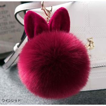 ポンポン ファー チャーム ふわふわ 送料無料 即日発送-9