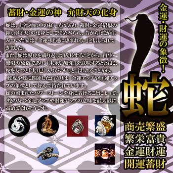 パイソン 大金運スネークブレス へびの皮お守り付き 送料無料-2